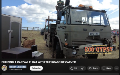 BUILDING A CARIVAL FLOAT WITH THE ROADSIDE CARVER – Reuben Leveridge